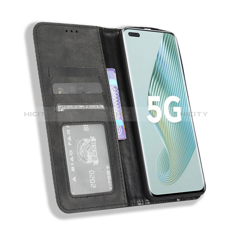 Custodia Portafoglio In Pelle Cover con Supporto BY4 per Huawei Honor Magic5 Pro 5G