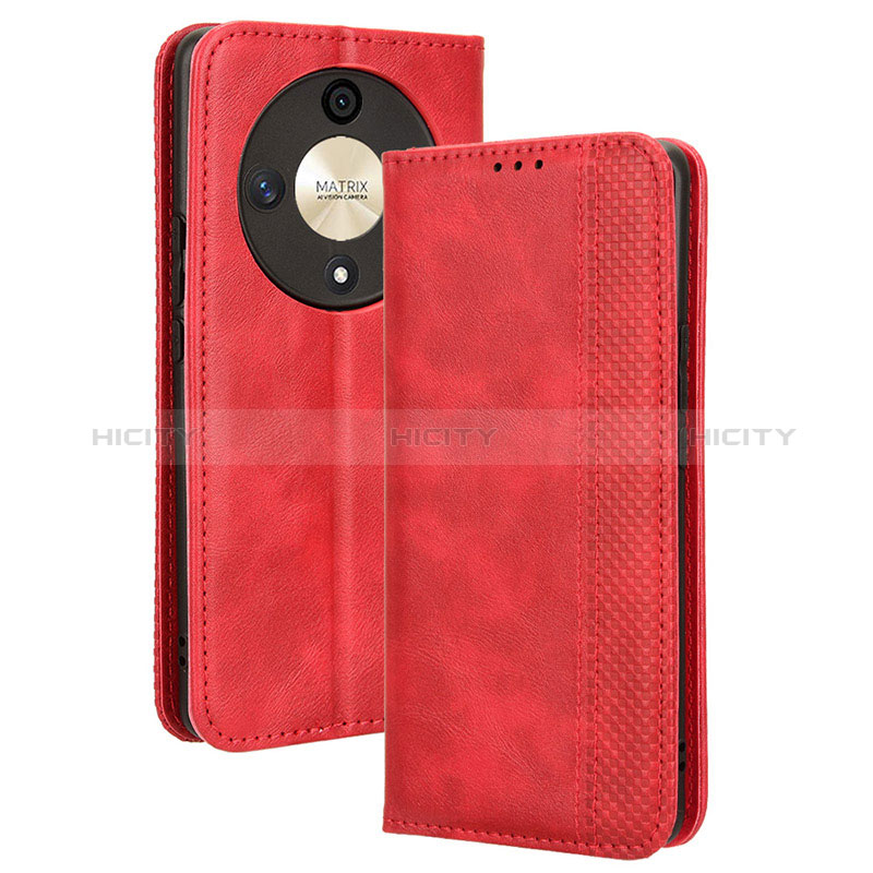 Custodia Portafoglio In Pelle Cover con Supporto BY4 per Huawei Honor X9b 5G