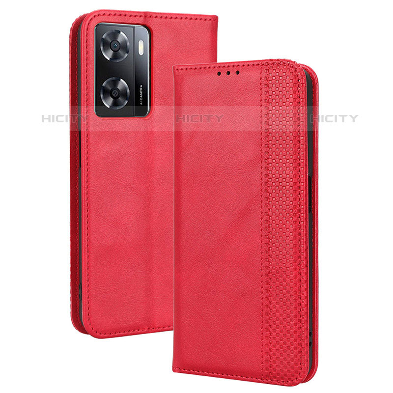 Custodia Portafoglio In Pelle Cover con Supporto BY4 per OnePlus Nord N20 SE Rosso
