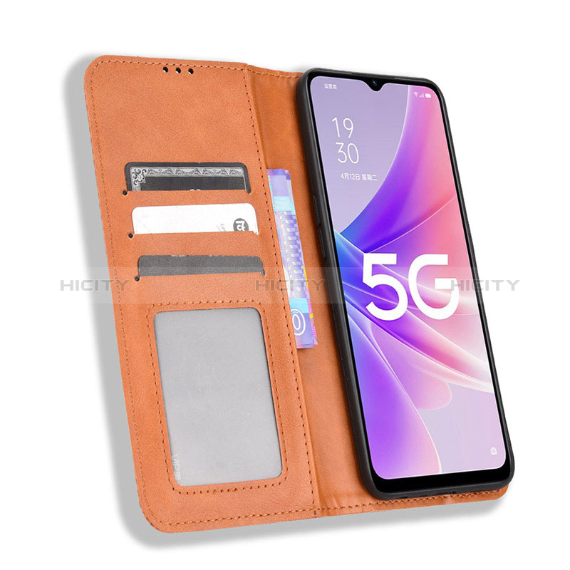 Custodia Portafoglio In Pelle Cover con Supporto BY4 per Oppo A56S 5G