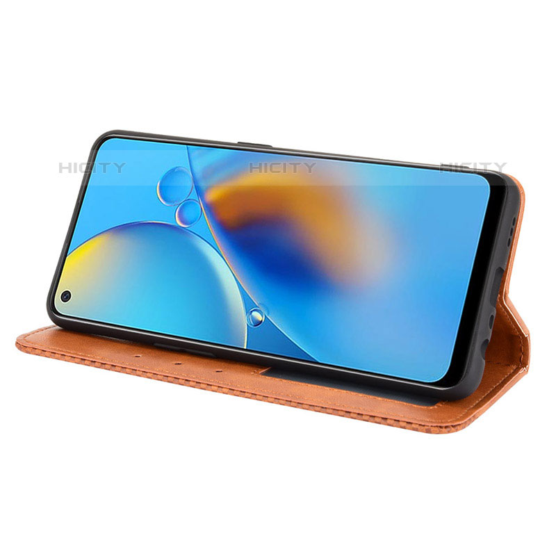 Custodia Portafoglio In Pelle Cover con Supporto BY4 per Oppo A74 4G