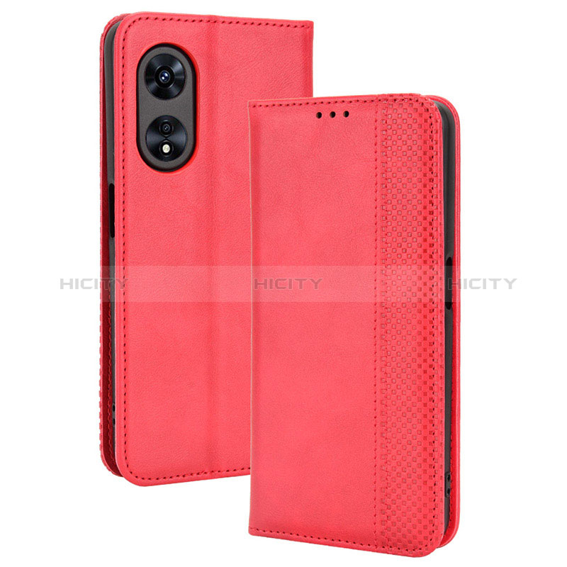 Custodia Portafoglio In Pelle Cover con Supporto BY4 per Oppo A78 5G