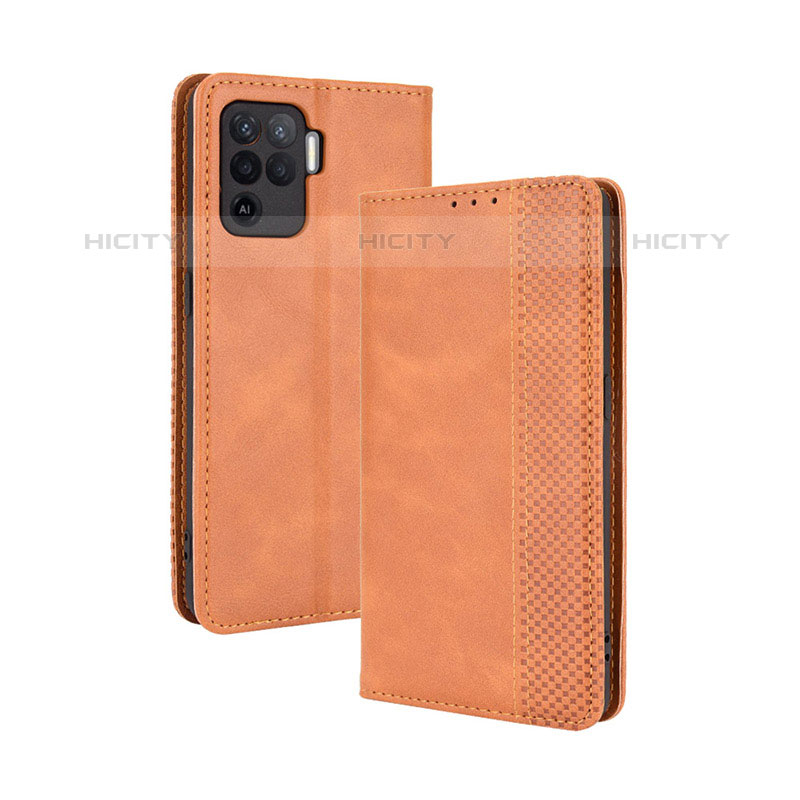 Custodia Portafoglio In Pelle Cover con Supporto BY4 per Oppo A94 4G