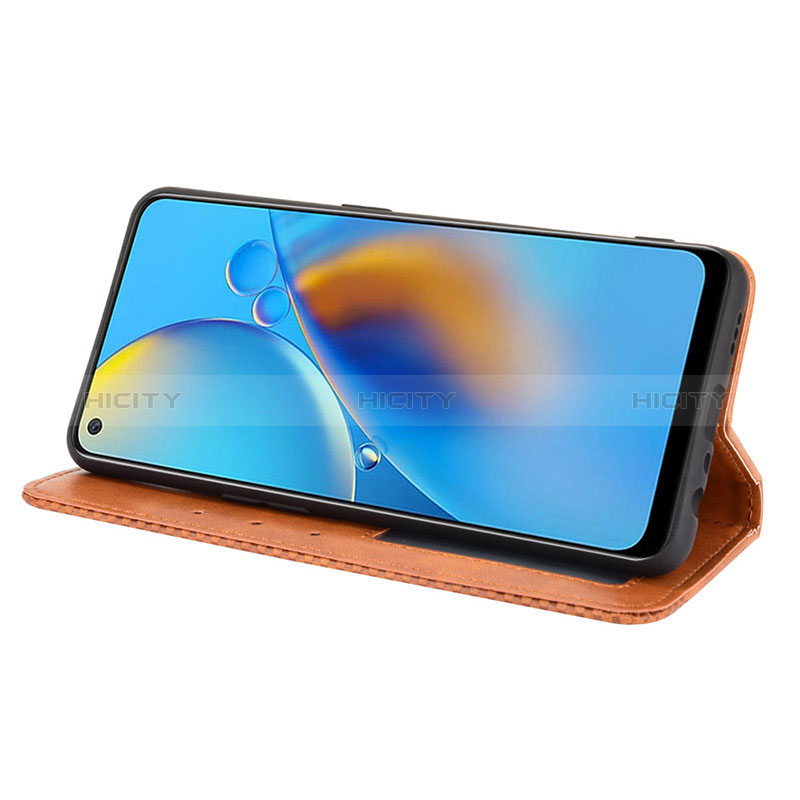 Custodia Portafoglio In Pelle Cover con Supporto BY4 per Oppo A95 4G