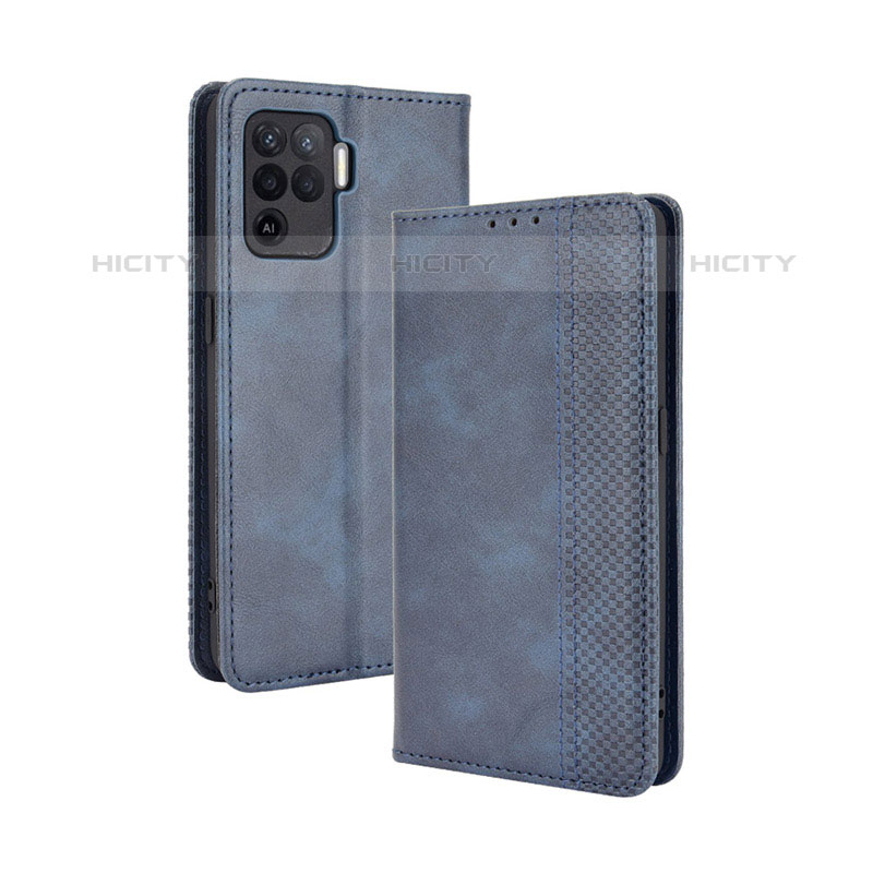 Custodia Portafoglio In Pelle Cover con Supporto BY4 per Oppo F19 Pro