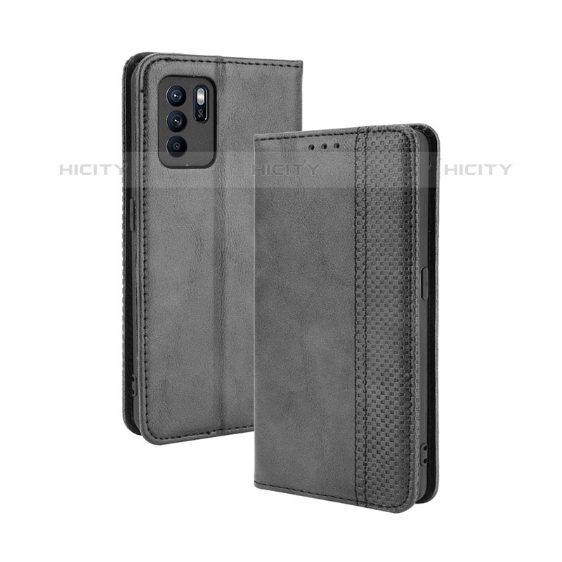 Custodia Portafoglio In Pelle Cover con Supporto BY4 per Oppo Reno6 Z 5G