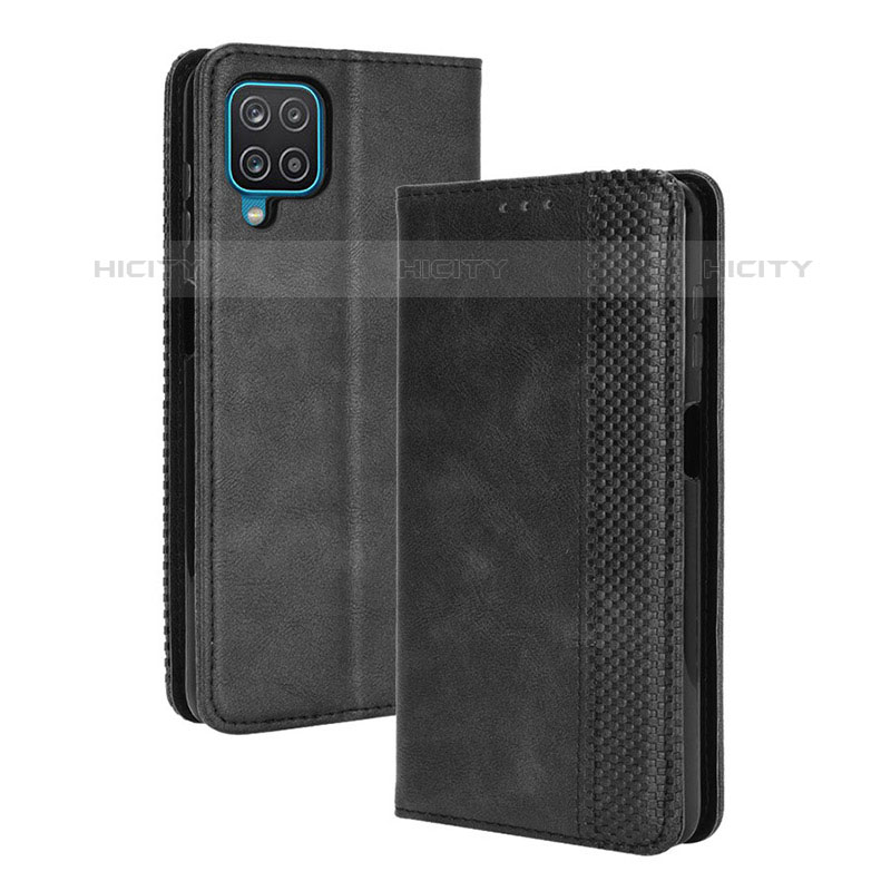 Custodia Portafoglio In Pelle Cover con Supporto BY4 per Samsung Galaxy M32 4G Nero