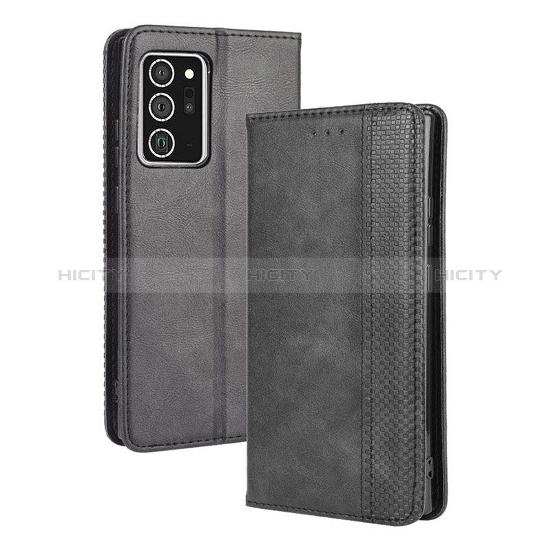 Custodia Portafoglio In Pelle Cover con Supporto BY4 per Samsung Galaxy Note 20 5G Nero