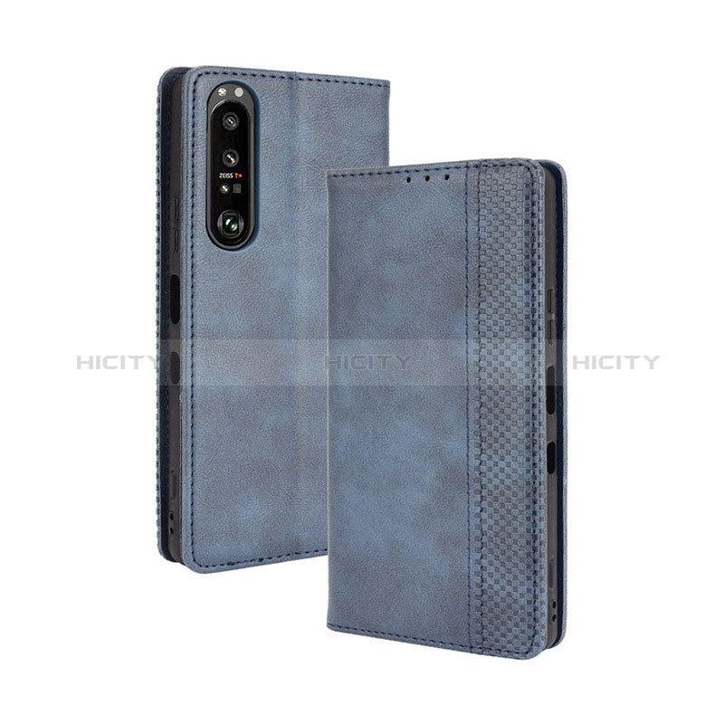 Custodia Portafoglio In Pelle Cover con Supporto BY4 per Sony Xperia 1 III