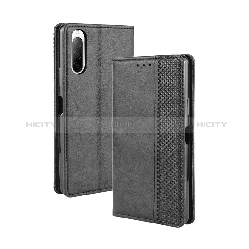 Custodia Portafoglio In Pelle Cover con Supporto BY4 per Sony Xperia 10 II