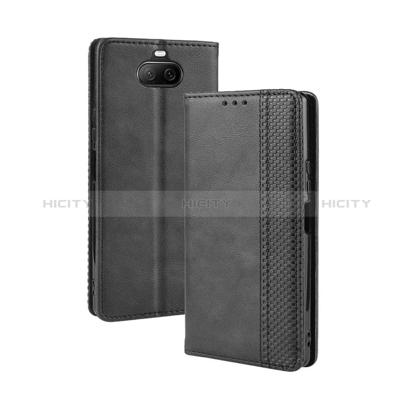 Custodia Portafoglio In Pelle Cover con Supporto BY4 per Sony Xperia 8