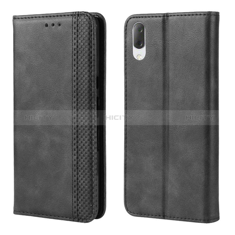 Custodia Portafoglio In Pelle Cover con Supporto BY4 per Sony Xperia L3 Nero