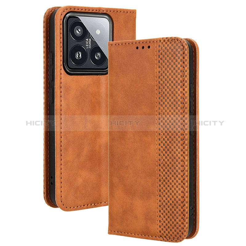 Custodia Portafoglio In Pelle Cover con Supporto BY4 per Xiaomi Mi 14 5G