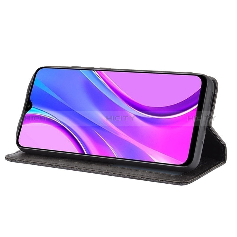 Custodia Portafoglio In Pelle Cover con Supporto BY4 per Xiaomi Redmi 9 India