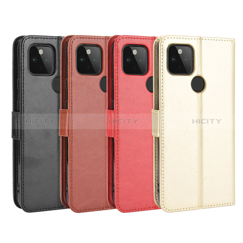 Custodia Portafoglio In Pelle Cover con Supporto BY5 per Google Pixel 4a 5G