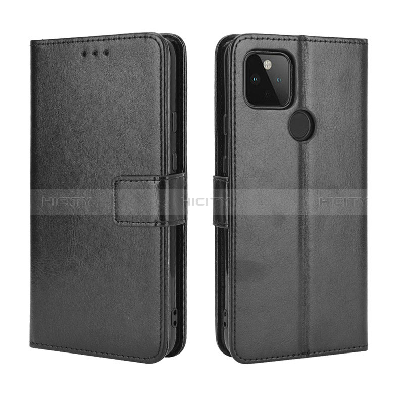 Custodia Portafoglio In Pelle Cover con Supporto BY5 per Google Pixel 4a 5G Nero