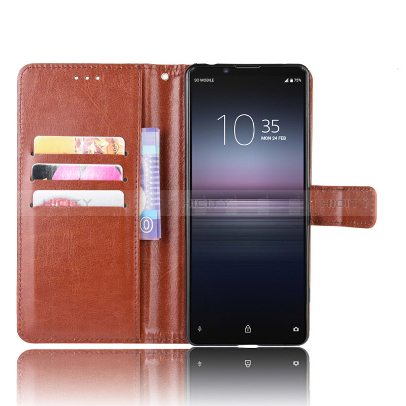 Custodia Portafoglio In Pelle Cover con Supporto BY5 per Sony Xperia 1 II