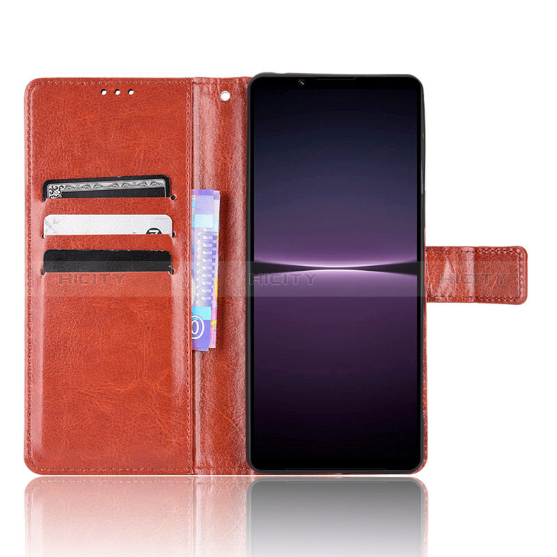 Custodia Portafoglio In Pelle Cover con Supporto BY5 per Sony Xperia 1 IV
