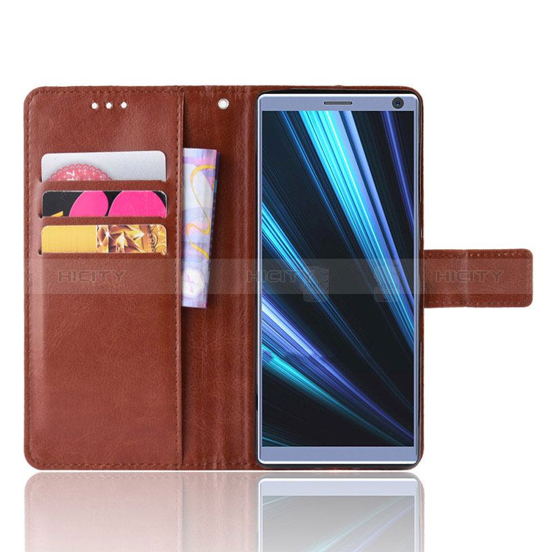 Custodia Portafoglio In Pelle Cover con Supporto BY5 per Sony Xperia 10