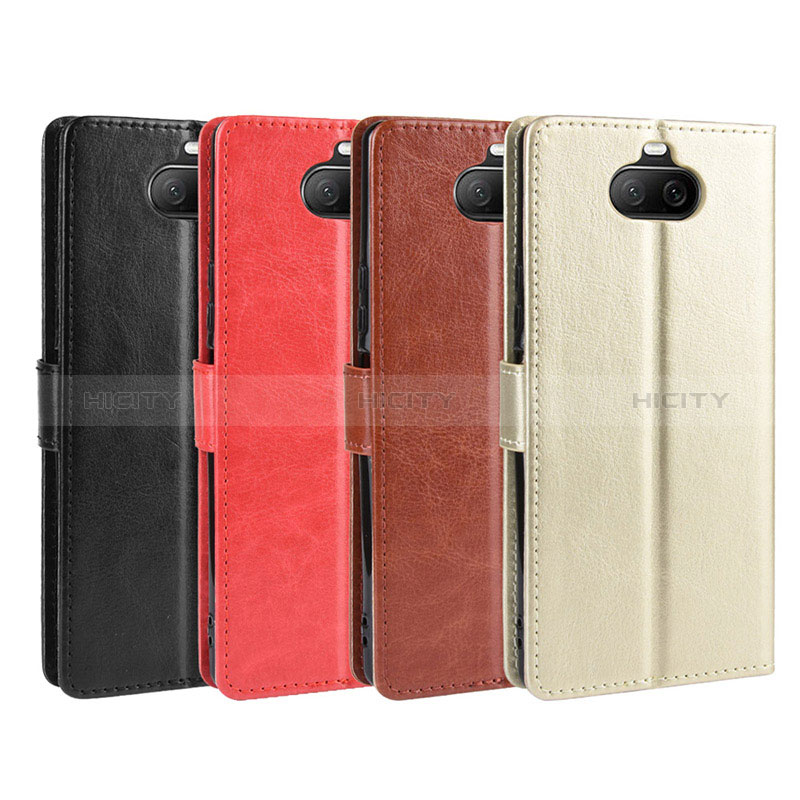 Custodia Portafoglio In Pelle Cover con Supporto BY5 per Sony Xperia 8