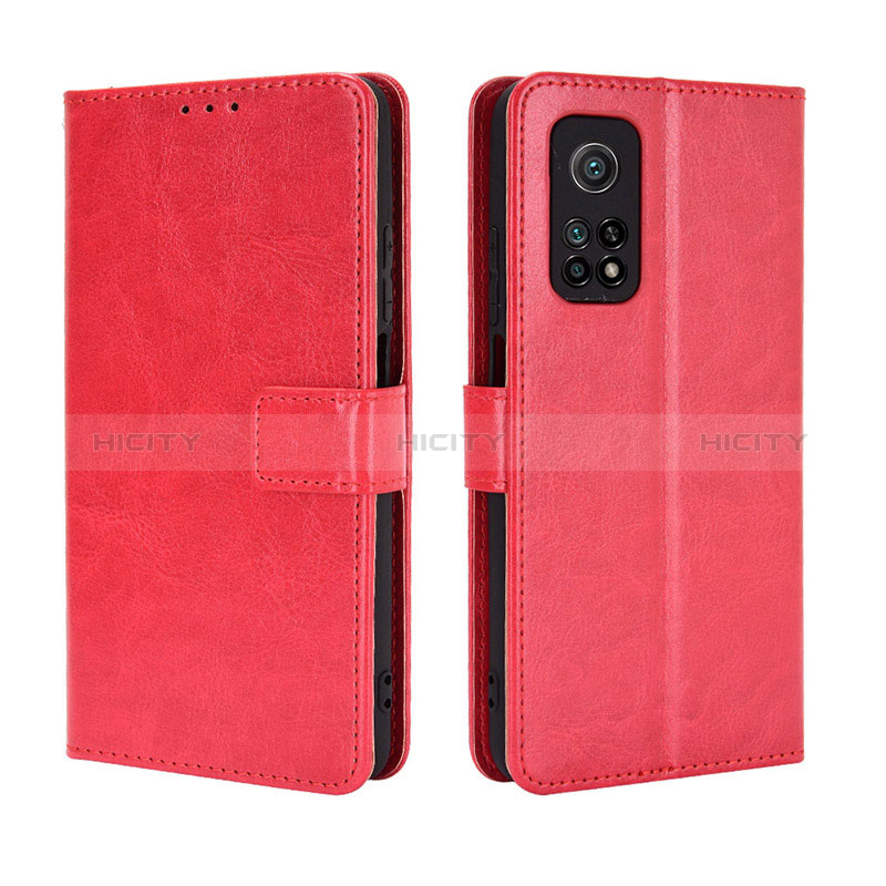 Custodia Portafoglio In Pelle Cover con Supporto BY5 per Xiaomi Mi 10T Pro 5G Rosso