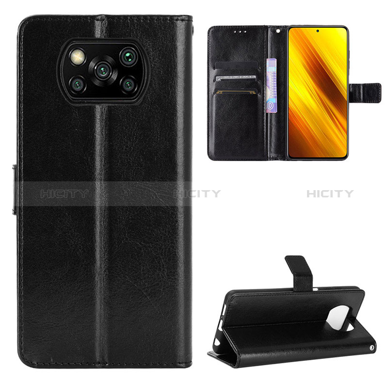 Custodia Portafoglio In Pelle Cover con Supporto BY5 per Xiaomi Poco X3