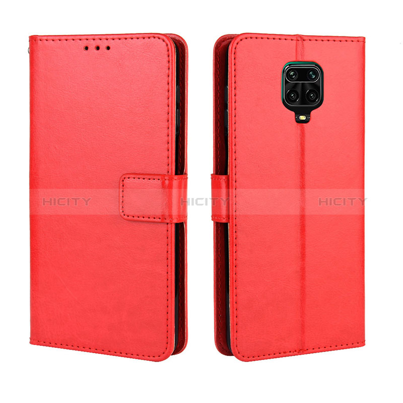 Custodia Portafoglio In Pelle Cover con Supporto BY5 per Xiaomi Redmi Note 9 Pro Rosso
