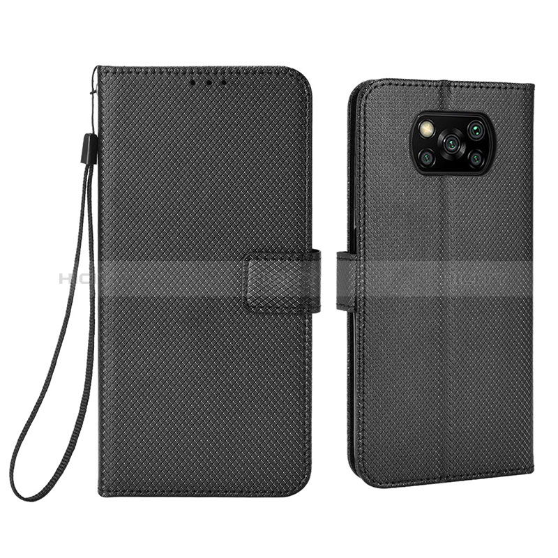 Custodia Portafoglio In Pelle Cover con Supporto BY6 per Xiaomi Poco X3