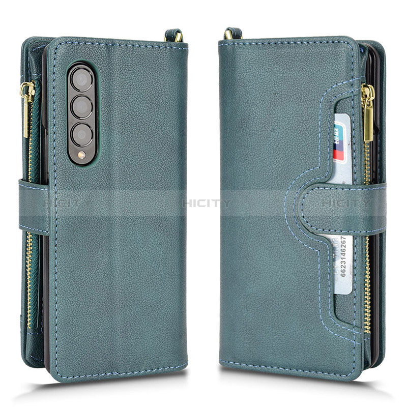 Custodia Portafoglio In Pelle Cover con Supporto BY8 per Samsung Galaxy Z Fold3 5G