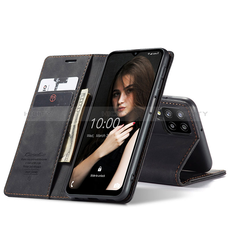 Custodia Portafoglio In Pelle Cover con Supporto C01S per Samsung Galaxy A12
