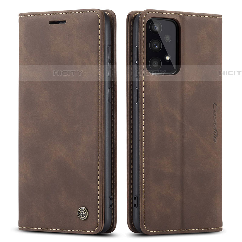 Custodia Portafoglio In Pelle Cover con Supporto C01S per Samsung Galaxy A33 5G Marrone