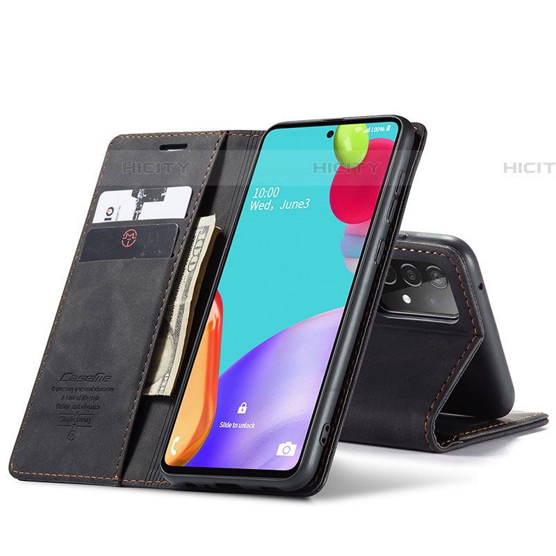 Custodia Portafoglio In Pelle Cover con Supporto C01S per Samsung Galaxy A52 5G