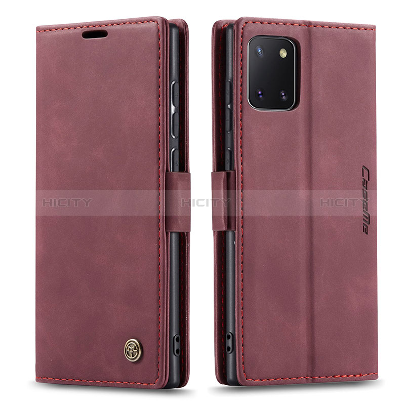 Custodia Portafoglio In Pelle Cover con Supporto C01S per Samsung Galaxy A81