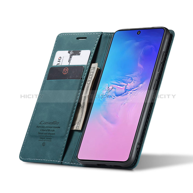 Custodia Portafoglio In Pelle Cover con Supporto C01S per Samsung Galaxy A91