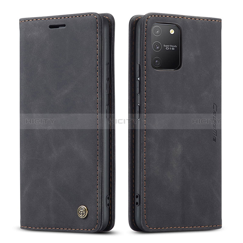 Custodia Portafoglio In Pelle Cover con Supporto C01S per Samsung Galaxy A91 Nero