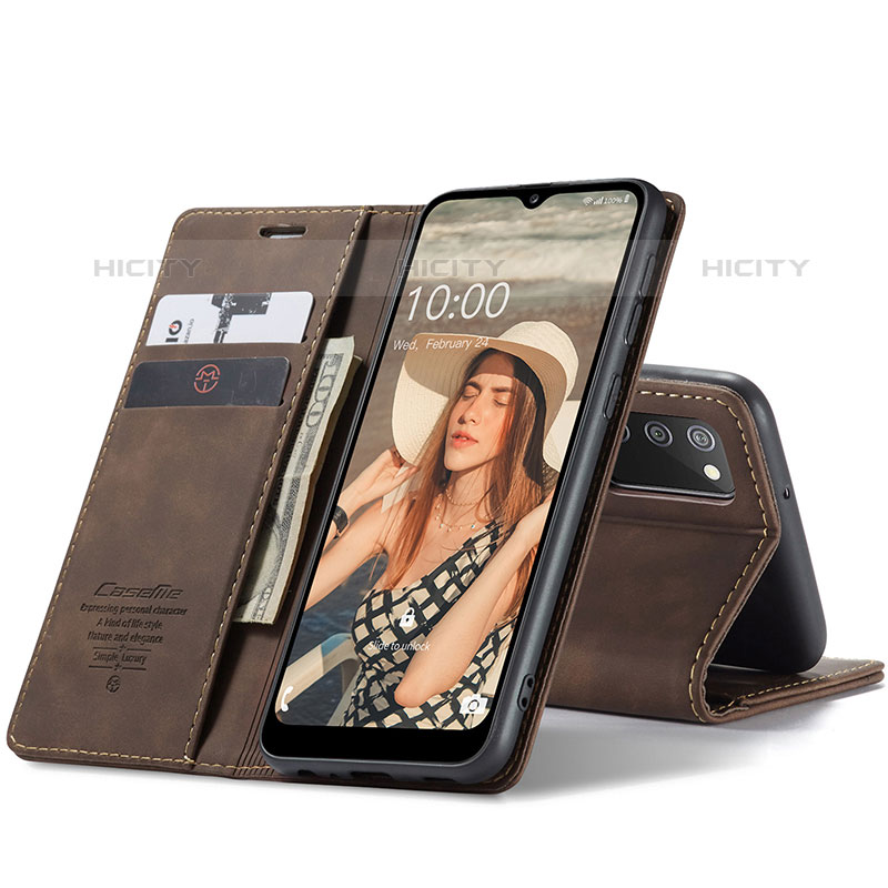 Custodia Portafoglio In Pelle Cover con Supporto C01S per Samsung Galaxy M02s
