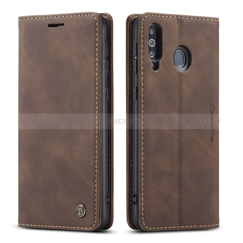 Custodia Portafoglio In Pelle Cover con Supporto C01S per Samsung Galaxy M30