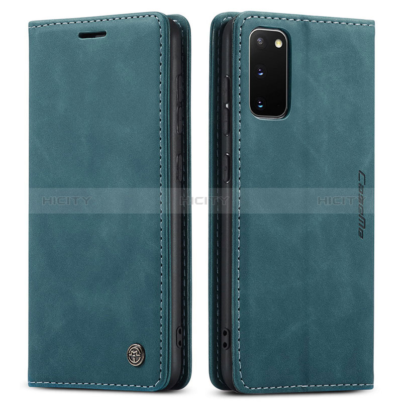 Custodia Portafoglio In Pelle Cover con Supporto C01S per Samsung Galaxy S20 5G Blu