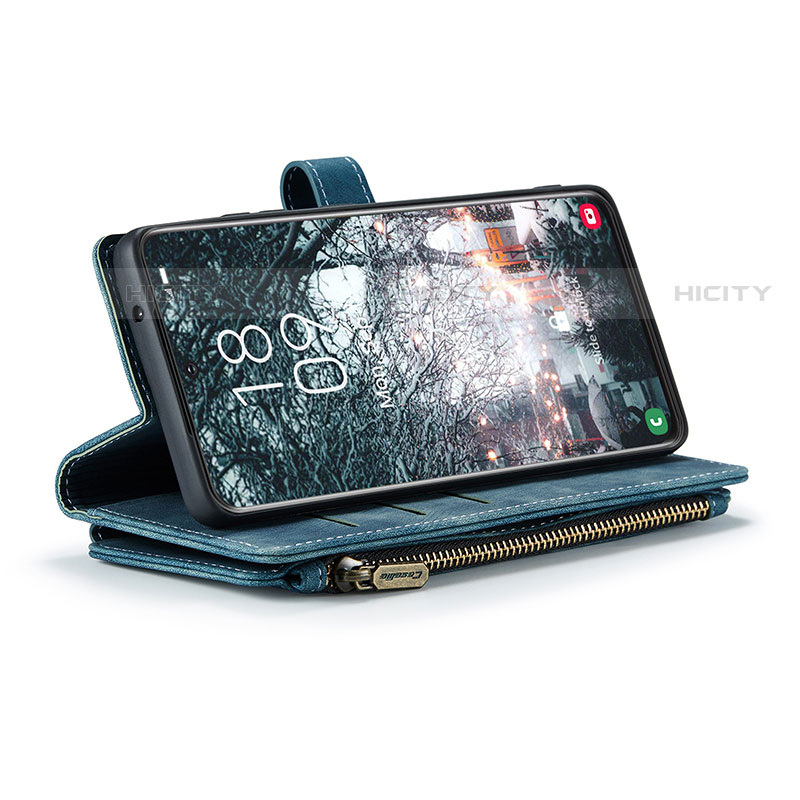 Custodia Portafoglio In Pelle Cover con Supporto C01S per Samsung Galaxy S21 5G