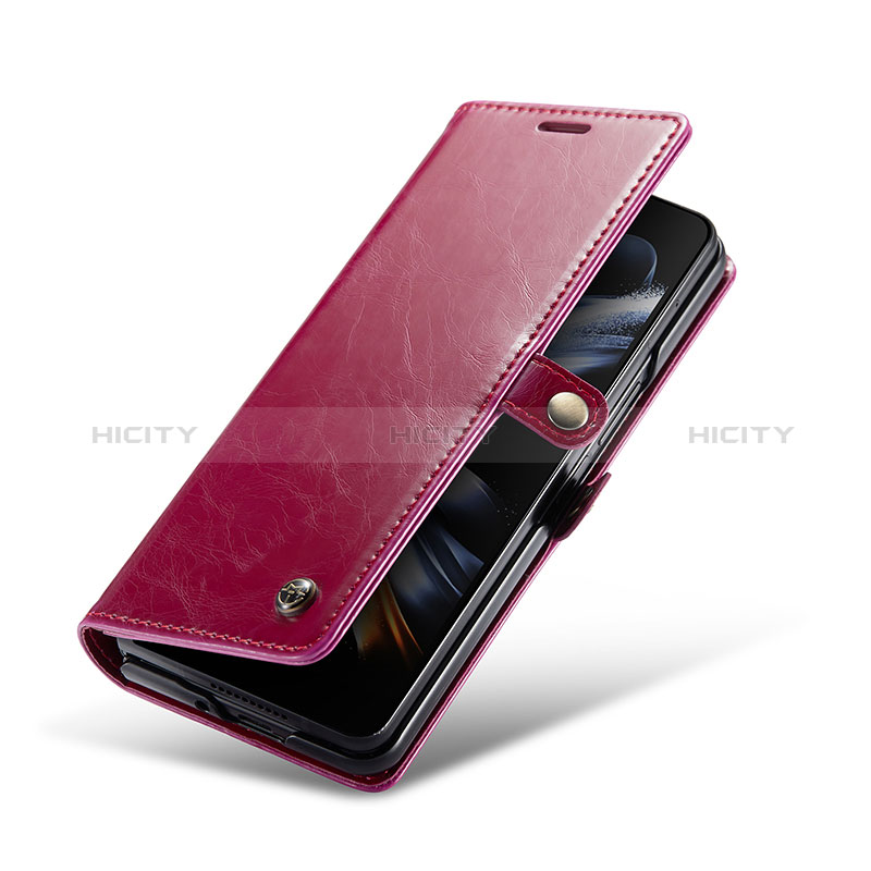 Custodia Portafoglio In Pelle Cover con Supporto C01S per Samsung Galaxy Z Fold3 5G