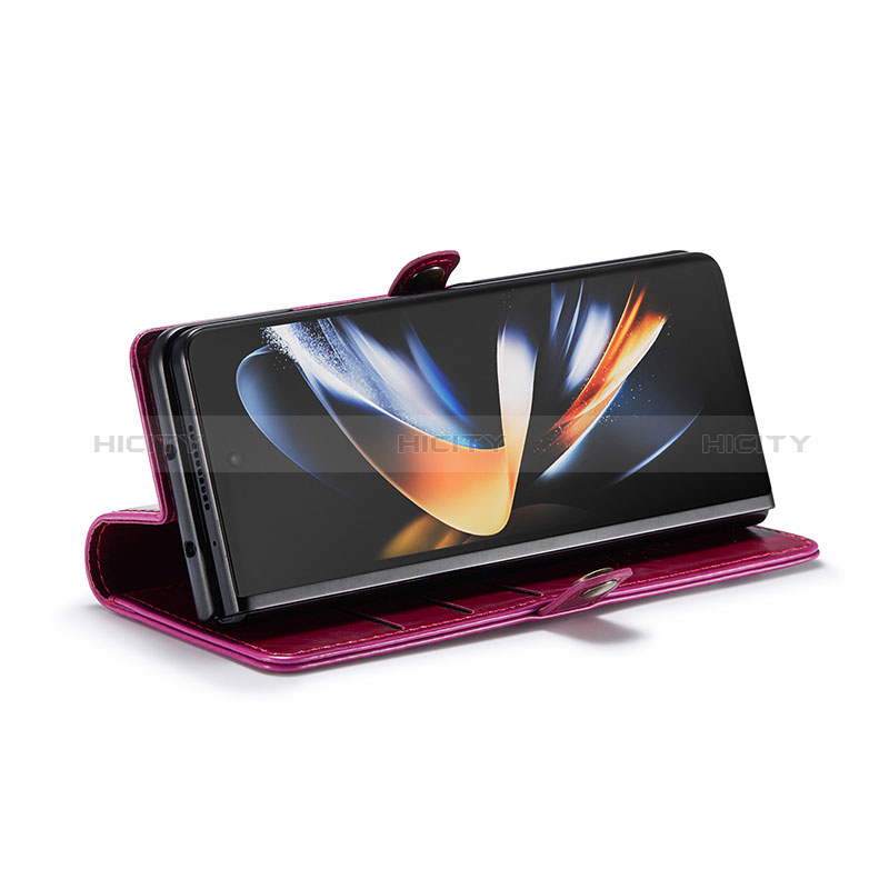 Custodia Portafoglio In Pelle Cover con Supporto C01S per Samsung Galaxy Z Fold3 5G