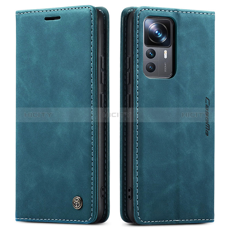 Custodia Portafoglio In Pelle Cover con Supporto C01S per Xiaomi Mi 12T Pro 5G Blu