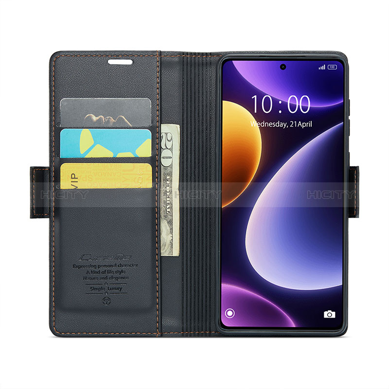 Custodia Portafoglio In Pelle Cover con Supporto C01S per Xiaomi Poco F5 5G