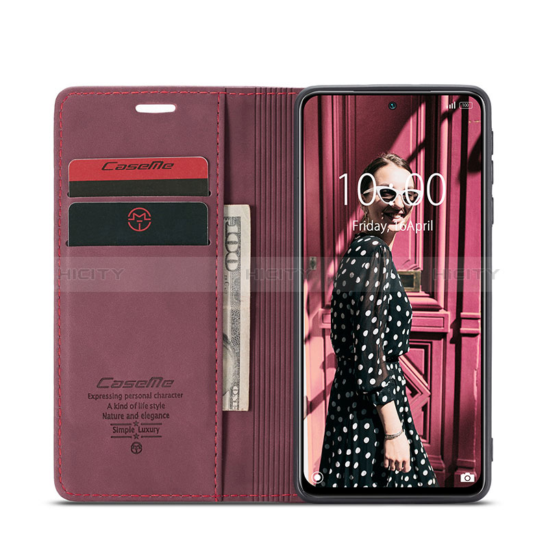 Custodia Portafoglio In Pelle Cover con Supporto C01S per Xiaomi Redmi Note 10S 4G