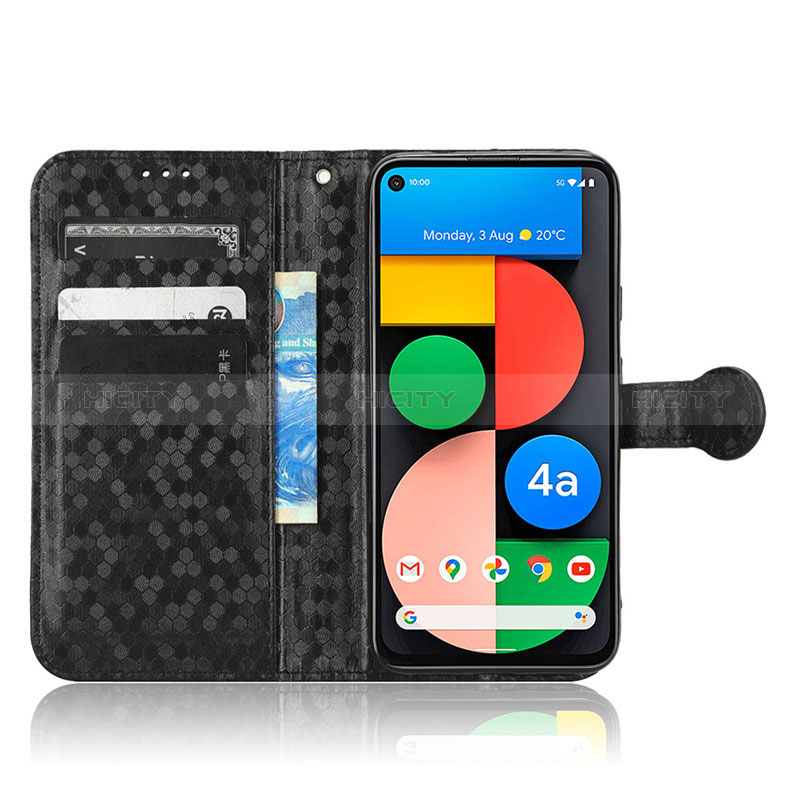 Custodia Portafoglio In Pelle Cover con Supporto C01X per Google Pixel 4a 5G