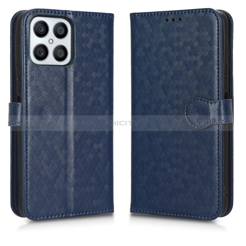 Custodia Portafoglio In Pelle Cover con Supporto C01X per Huawei Honor X8 4G Blu
