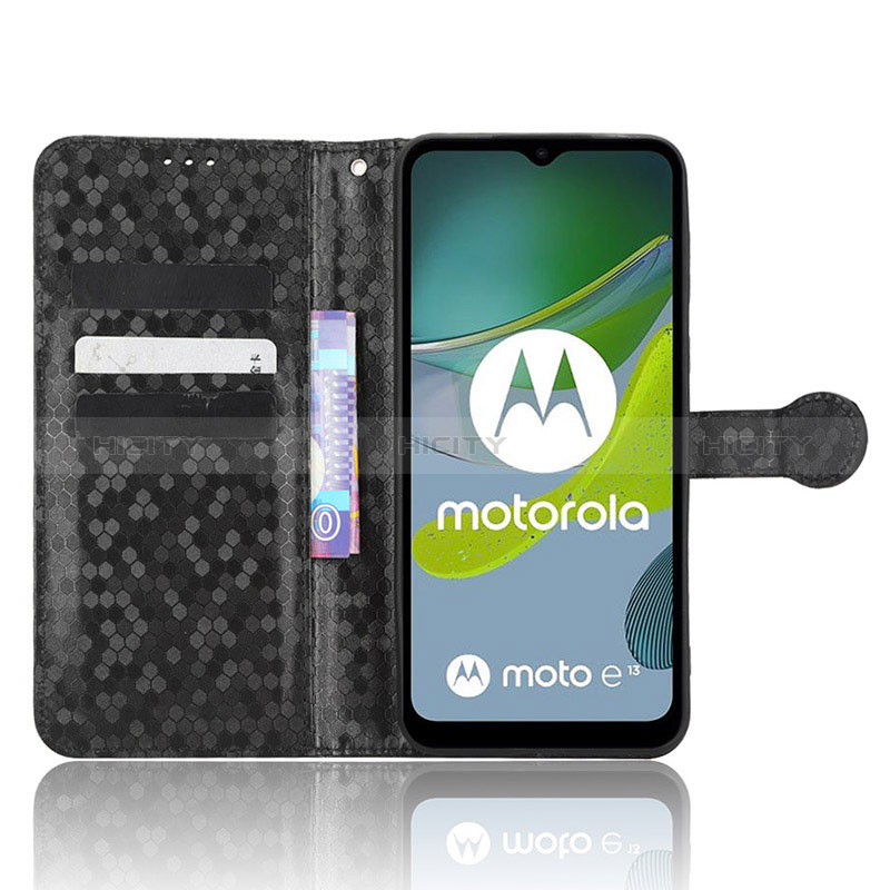 Custodia Portafoglio In Pelle Cover con Supporto C01X per Motorola Moto E13