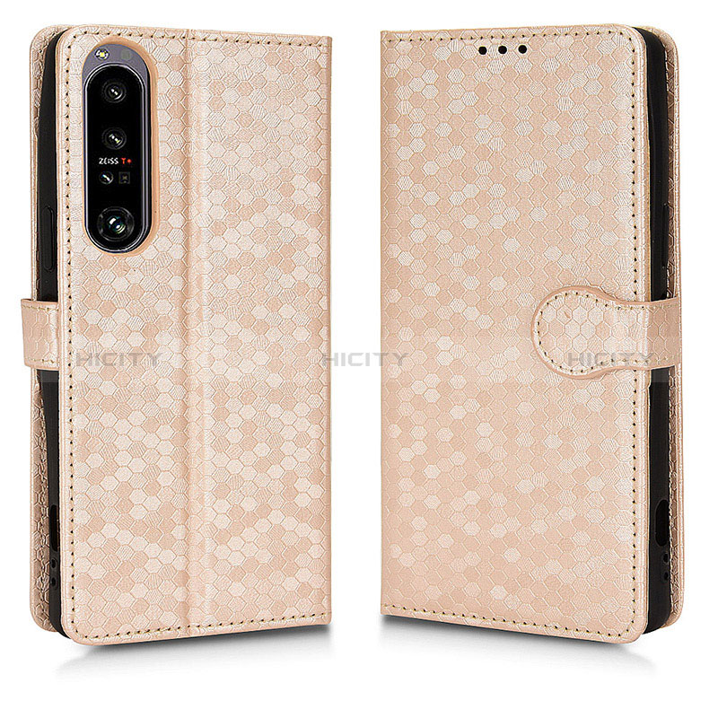 Custodia Portafoglio In Pelle Cover con Supporto C01X per Sony Xperia 1 IV