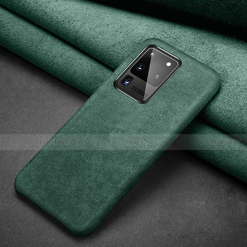 Custodia Portafoglio In Pelle Cover con Supporto C02 per Samsung Galaxy S20 Ultra 5G Verde