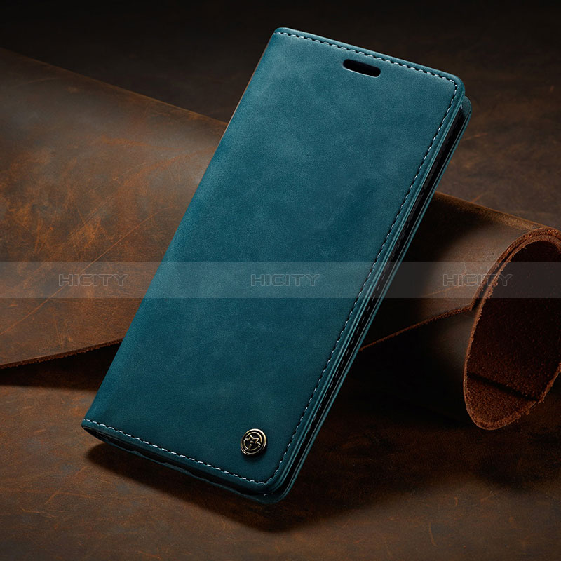 Custodia Portafoglio In Pelle Cover con Supporto C02S per Samsung Galaxy A42 5G Blu